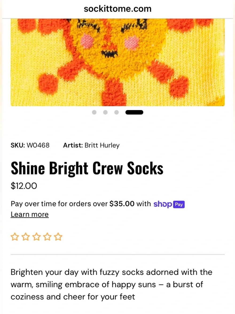 Happy Sunshine socks - free add on